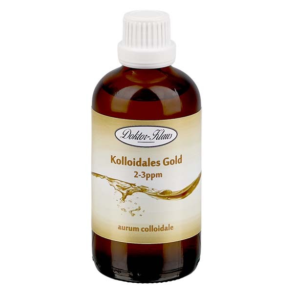 100 ml Kolloidales Gold Doktor-Klaus,2-3ppm,Braunglasflasch 100 ml Kolloidales Gold Doktor-Klaus,2-3ppm,Braunglasflasch