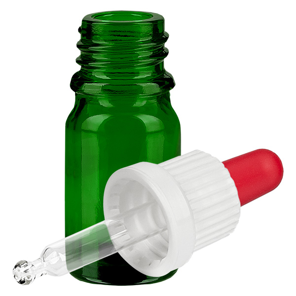 5ml Pipettenflasche weiß/rot Originalitätsverschluss GreenLine UT18/5 5ml Pipettenflasche weiß/rot Originalitätsverschluss GreenLine UT18/5