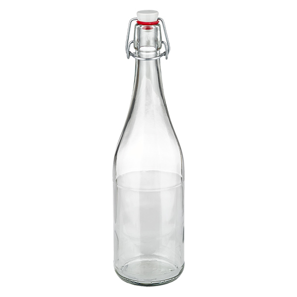 750-ml-Glasflasche UNiTWIST mit PVC-Bügelverschluss
