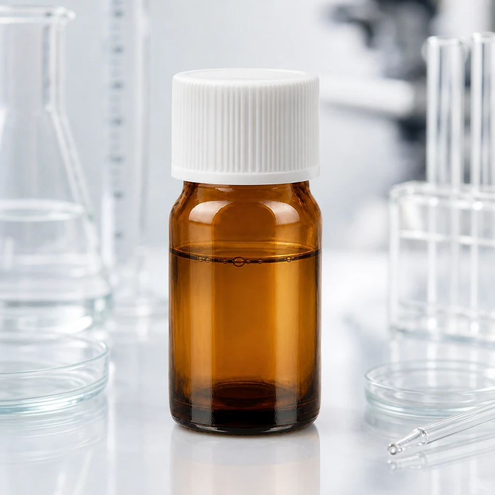 5ml Flasche 11mm Schraubverschluss weiß Standard BrownLine UT18/5 Sterile 5ml Braunglasflasche mit weißem Schraubverschluss für medizinische Präparate und Tinkturen