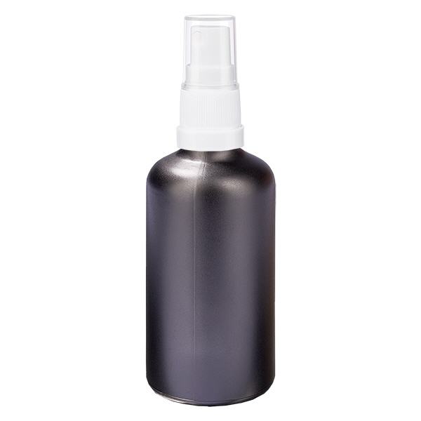 100ml Sprayflasche mit weißem Verschluss BlackLine UT18/100 100ml Sprayflasche mit weißem Verschluss BlackLine UT18/100