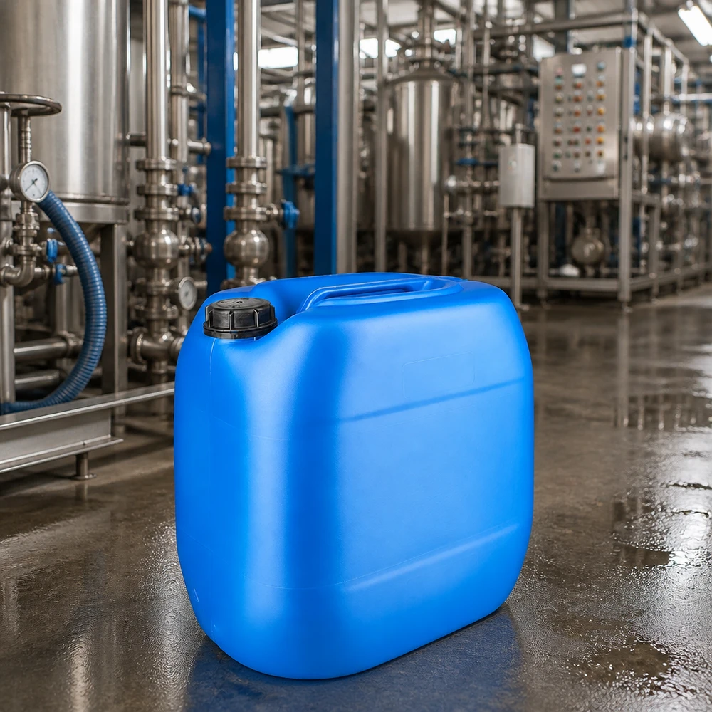 Lebensmittelechter Kanister 30L blau mit Schraubverschluss OV für Flüssigkeiten aller Art