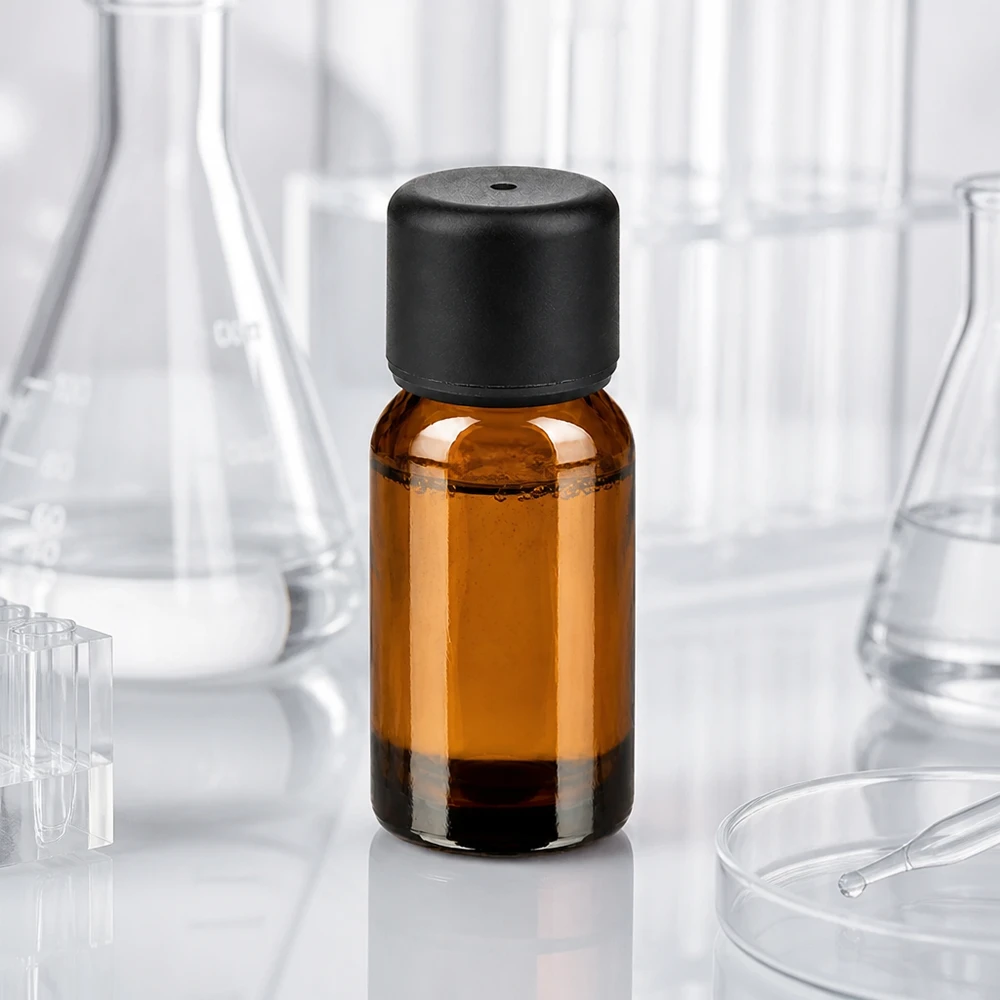Professionelle 10ml Braunglasflasche aus der BrownLine Collection für Chemikalien und Extrakte