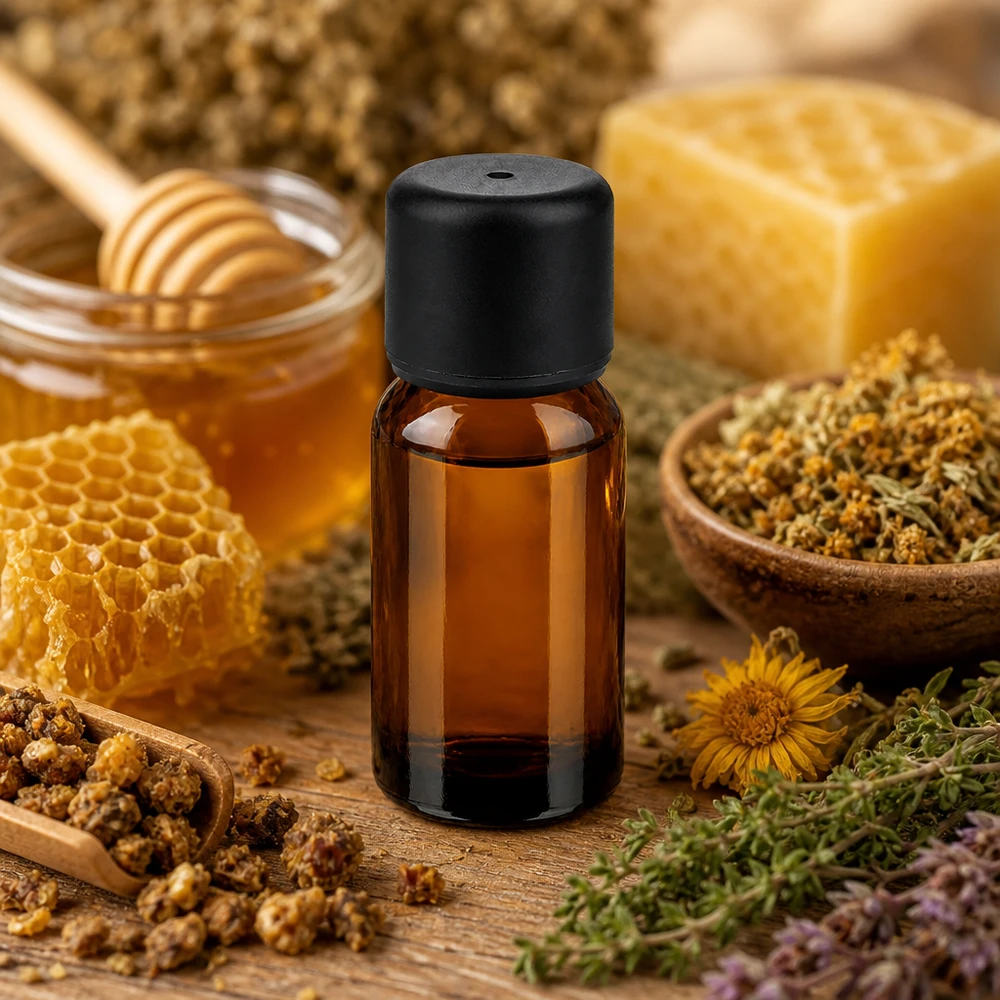 10ml Apothekerflasche mit UT18 Gewinde und schwarzem Verschluss für homöopathische Mittel