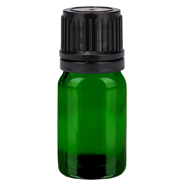 5ml Flasche 11mm Schraubverschluss schwarz Originalitätsverschluss GreenLine UT18/5 5ml Flasche 11mm Schraubverschluss schwarz Originalitätsverschluss GreenLine UT18/5