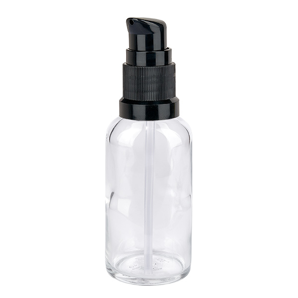 50ml Pumpflasche schwarz Standardverschluss ClearLine UT18/50