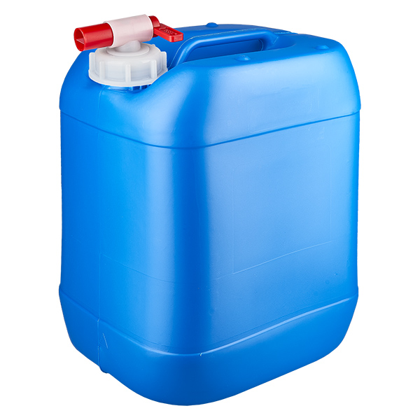 Kanister 20 Liter blau mit Auslaufhahn