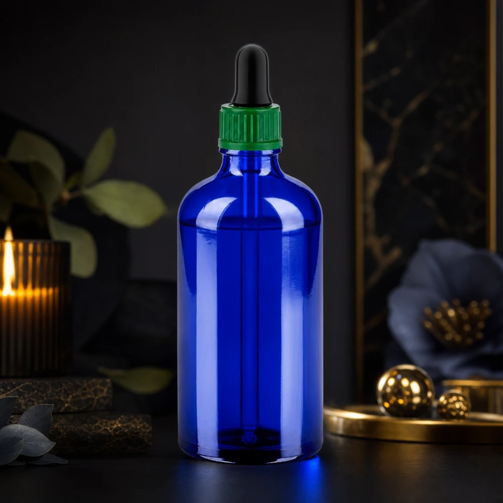 100ml Flasche 11mm Schraubverschluss grün Standard BlueLine UT18/100 Hochwertige 100ml Flasche mit Kindersicherung und auslaufsicherem Verschlusssystem