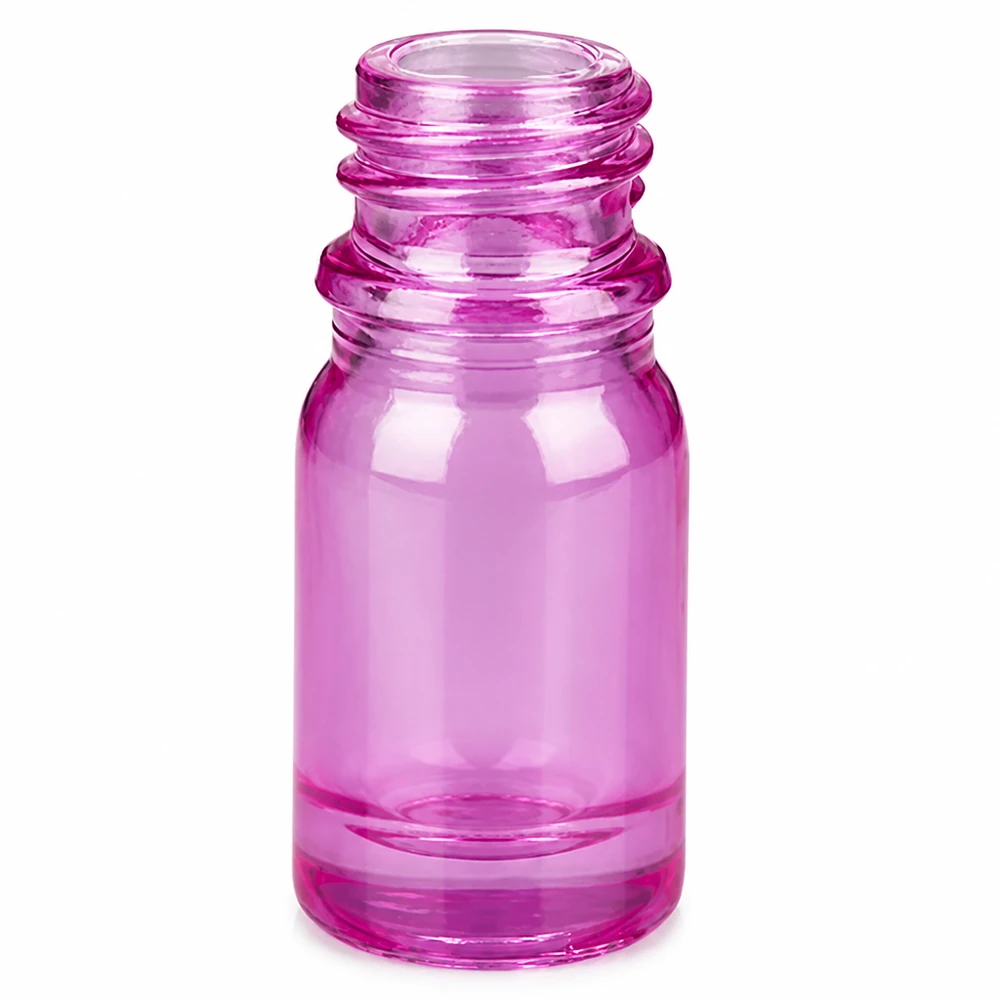 5ml Flasche in lila Glas mit silbernem Verschluss für sichere Aufbewahrung von Essenzen