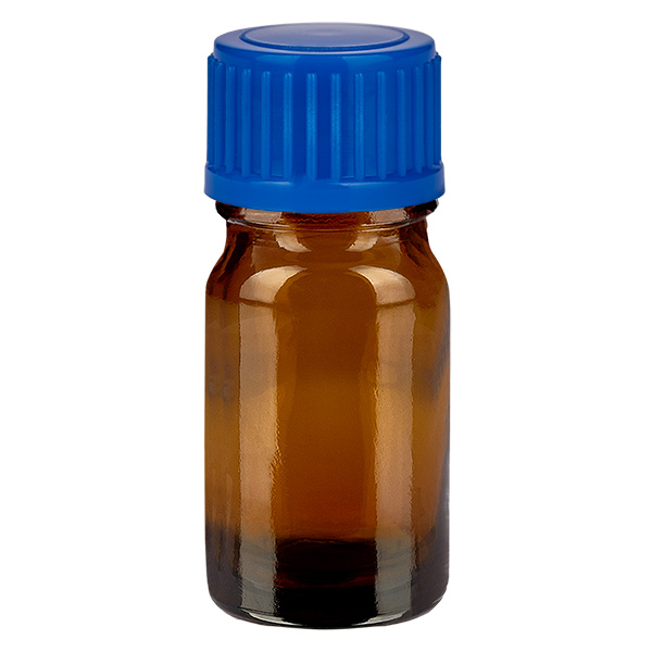 5ml Flasche 11mm Schraubverschluss blau Standard BrownLine UT18/5