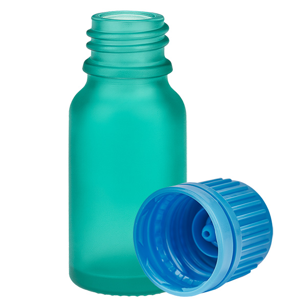 10ml Flasche 11mm Schraubverschluss blau Originalitätsverschluss GreenLine UT18/10 10ml Flasche 11mm Schraubverschluss blau Originalitätsverschluss GreenLine UT18/10