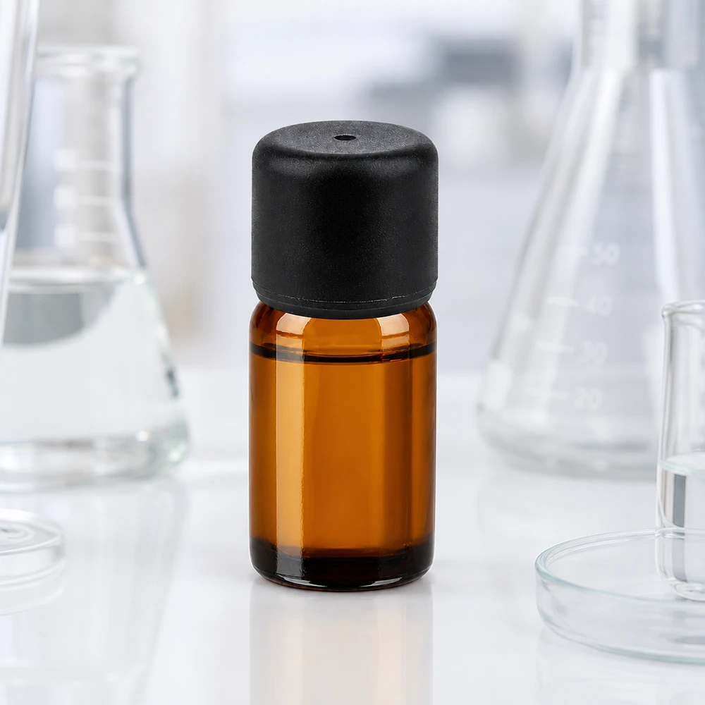 5ml Flasche 6mm Schraubverschluss schwarz Standard BrownLine UT18/5 Handliche 5ml Glasflasche braun mit stabiler Wandstärke für mobile Anwendungen unterwegs