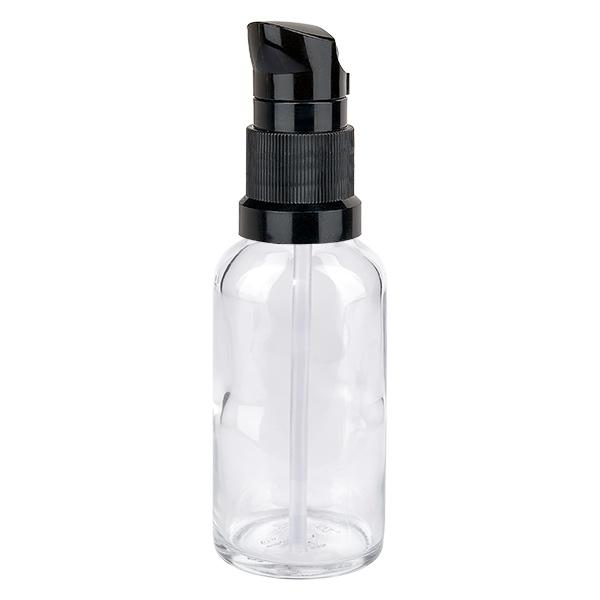 50ml Pumpflasche schwarz Standardverschluss ClearLine UT18/50 50ml Pumpflasche schwarz Standardverschluss ClearLine UT18/50