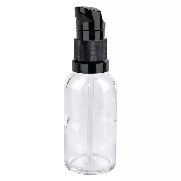 50ml Pumpflasche schwarz Standardverschluss ClearLine UT18/50