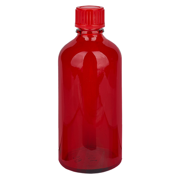 100ml Flasche 11mm Schraubverschluss rot Standard RedLine UT18/100 100ml Flasche 11mm Schraubverschluss rot Standard RedLine UT18/100