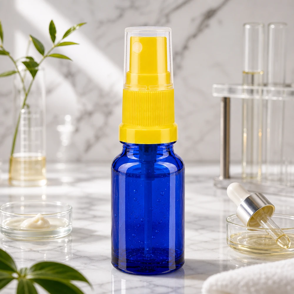 Nachfüllbare 10ml Glassprayflasche mit feinem Sprühnebel BlueLine UT18 10 für Naturkosmetik