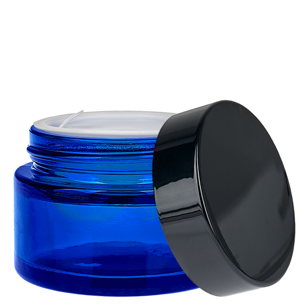 Glastiegel 30ml blau mit Einlegedeckel UNiTWIST Glastiegel 30ml blau mit Einlegedeckel UNiTWIST