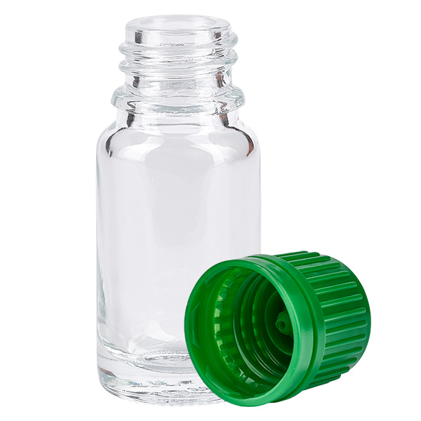 10ml Flasche 11mm Schraubverschluss grün Originalitätsverschluss ClearLine UT18/10 10ml Flasche 11mm Schraubverschluss grün Originalitätsverschluss ClearLine UT18/10