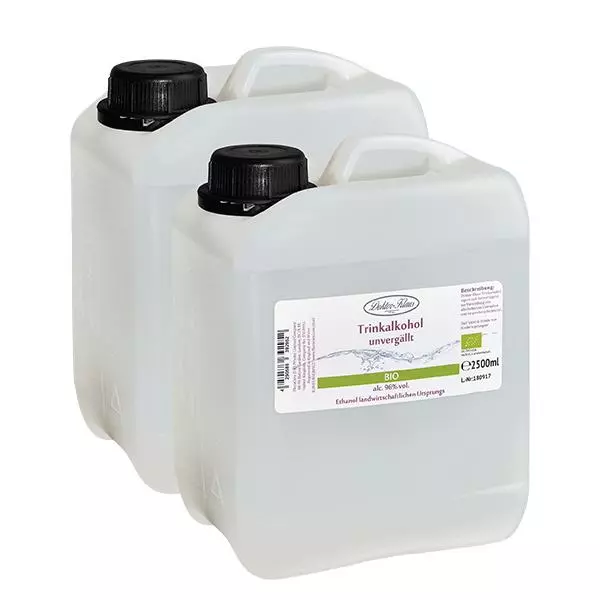 5000ml Bio Weingeist (Trinkalkohol) 96% Doktor-Klaus 5000ml Bio Weingeist (Trinkalkohol) 96% Doktor-Klaus