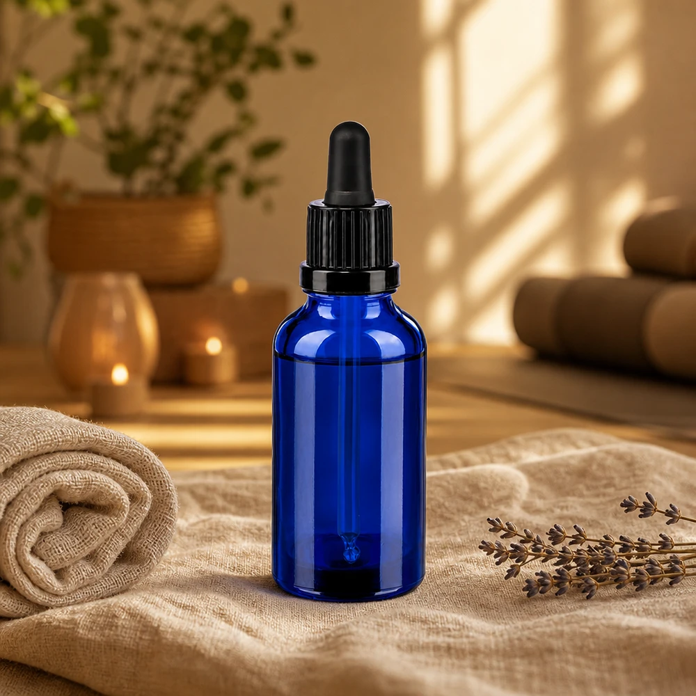 Nachfüllbare Pipettenflasche 30ml mit hygienischem Glasmaterial und Tropfspitze