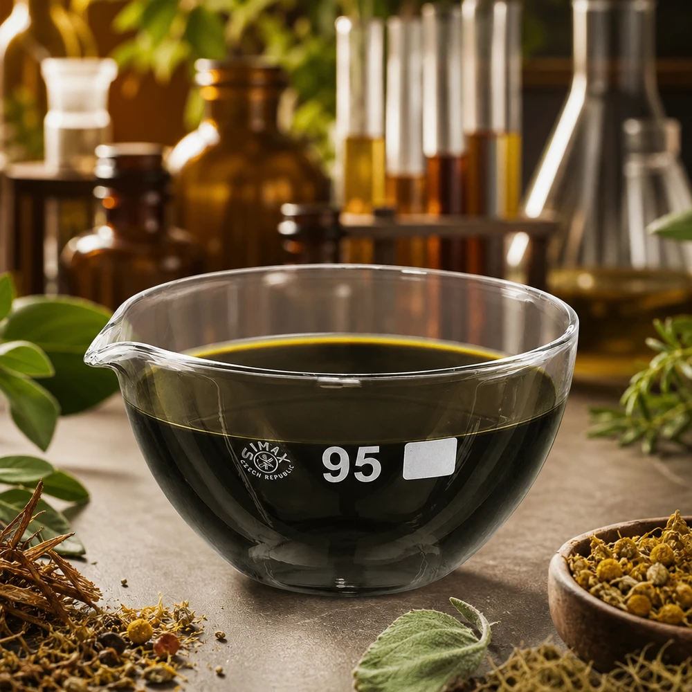 170ml Abdampfschale mit Ausguss Borosilikat ø95mm Dünnwandige Borosilikat Schale ø95mm mit Ausguss für schnelle Wärmeübertragung