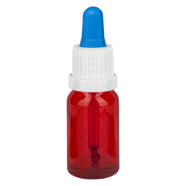 10ml Pipettenflasche weiß/blau Originalitätsverschluss RedLine UT18/10