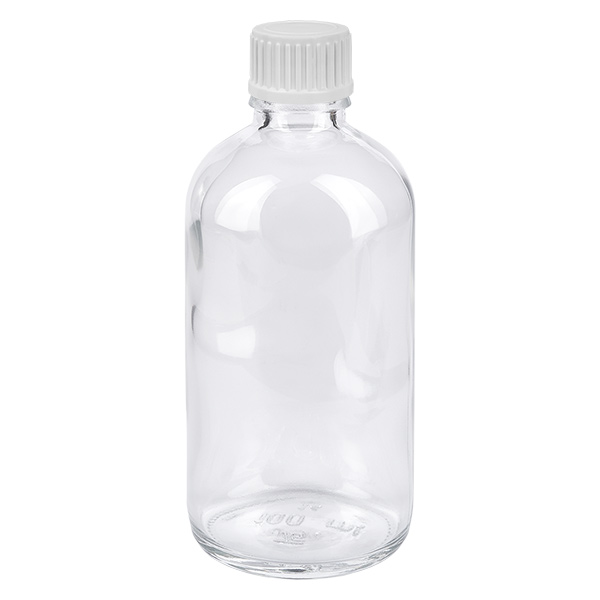 100ml Tropfflasche 0.9mm weiß Standardverschluss ClearLine UT18/100