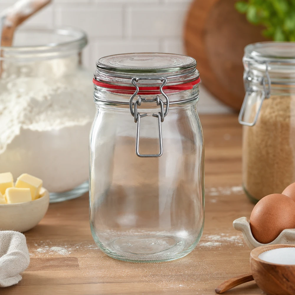 1140ml Vorratsglas Typ G mit Bügelverschluss UN..