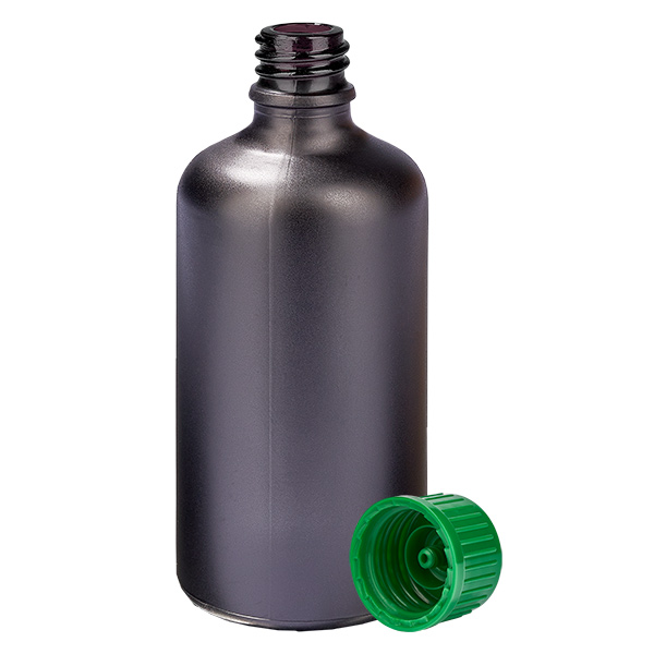 100ml Flasche 11mm Schraubverschluss grün Standard BlackLine UT18/100 100ml Flasche 11mm Schraubverschluss grün Standard BlackLine UT18/100