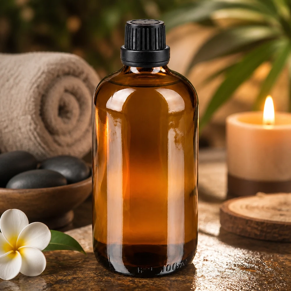 Apothekenflasche braun 100ml Schraubverschluss schwarz Dichteinlage Originalitätsverschluss Lichtschutzflasche aus braunem Glas 100ml mit schwarzem Sicherheitsverschluss für Naturkosmetik