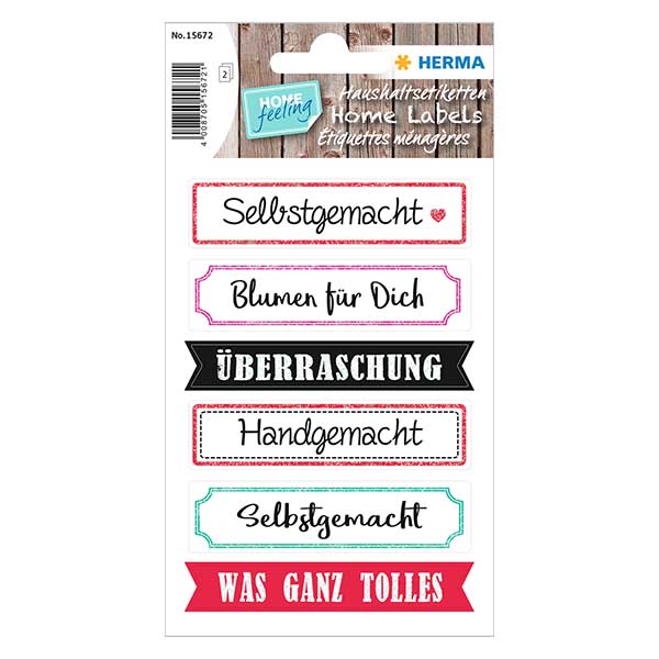 Sticker "Überraschung" (12 Aufkleber mit Glitzer)