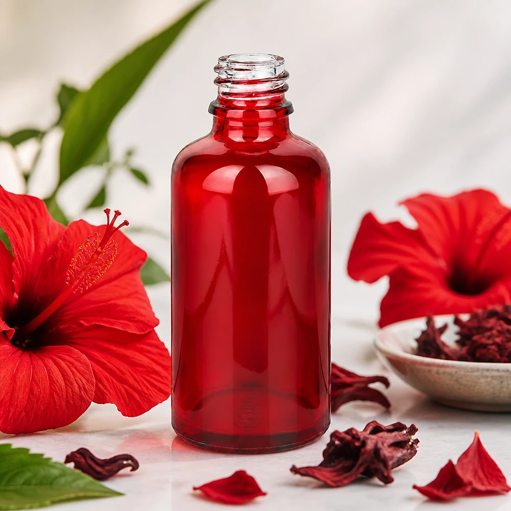 50ml Apothekenflasche RedLine UT18/50 UNiTWIST 50ml Medizinflasche RedLine UT18/50 UNiTWIST aus UV-beständigem Rotglas für lichtempfindliche Substanzen