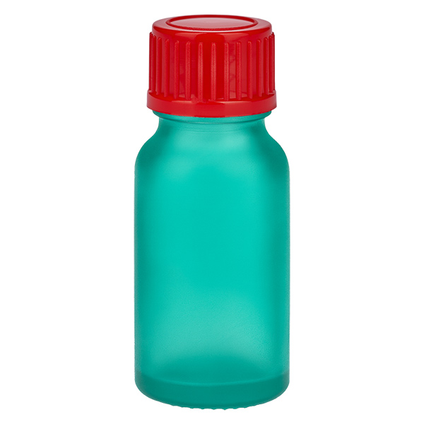 10ml Flasche 11mm Schraubverschluss rot Standard GreenLine UT18/10 10ml Flasche 11mm Schraubverschluss rot Standard GreenLine UT18/10