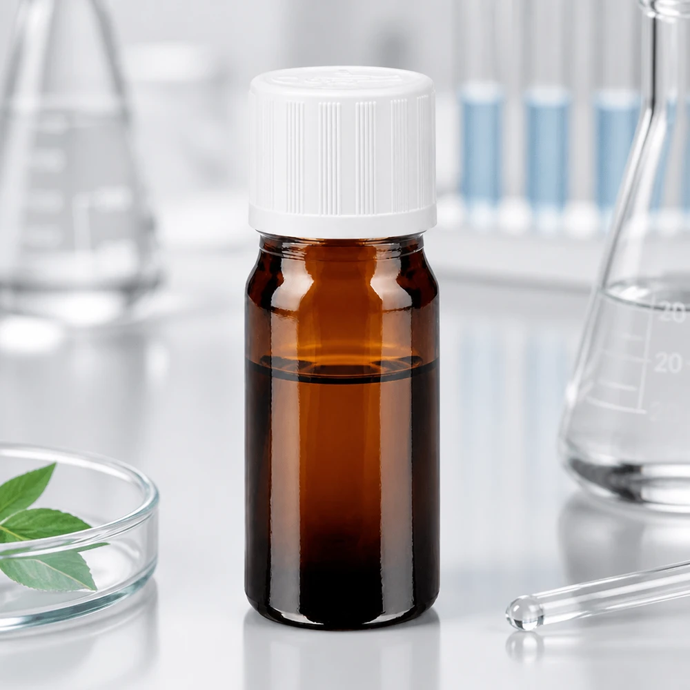 Apothekenflasche braun 5ml Schraubverschluss weiß Kindersicherung Standard Apothekerflasche 5ml Standardverschluss weiß 11mm Braunglas für pharmazeutische Produkte