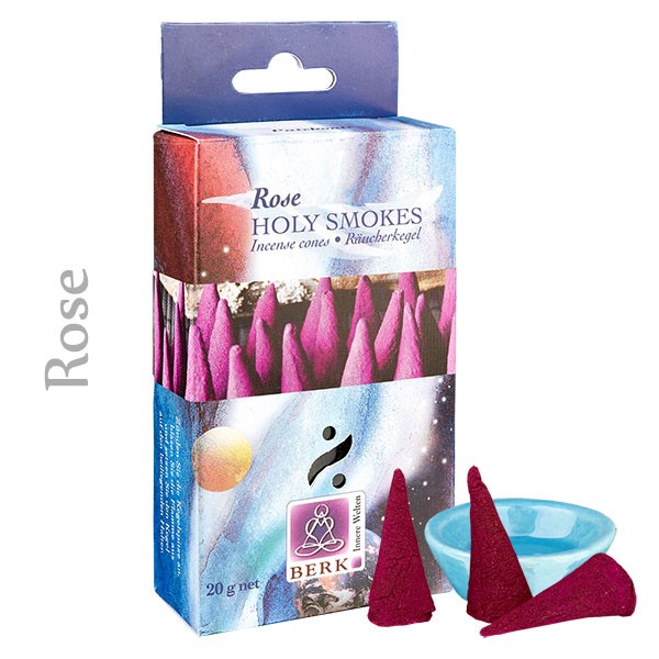 Rose Räucherkegel 14 Stück Holy Smokes