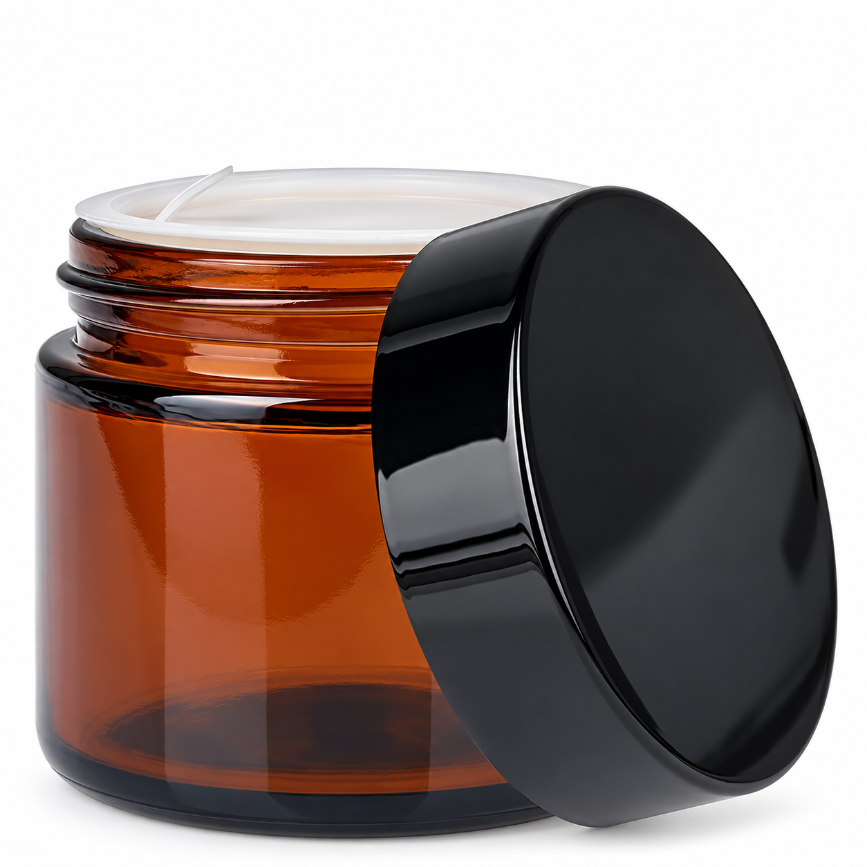 Glastiegel 60ml braun mit Einlegedeckel UNiTWIST – qualitätsoptimiertes Produktfoto