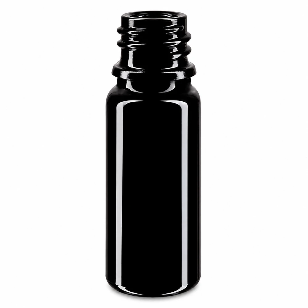 Violettglas Flasche 10ml DIN 18 (Mironglas) Lichtschutz Flasche 10ml aus Mironglas mit DIN 18 Gewinde für Naturkosmetik
