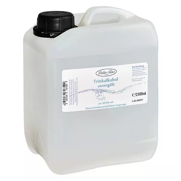 2500ml Weingeist (Trinkalkohol) 69.9% Doktor-Klaus 2500ml Weingeist (Trinkalkohol) 69.9% Doktor-Klaus