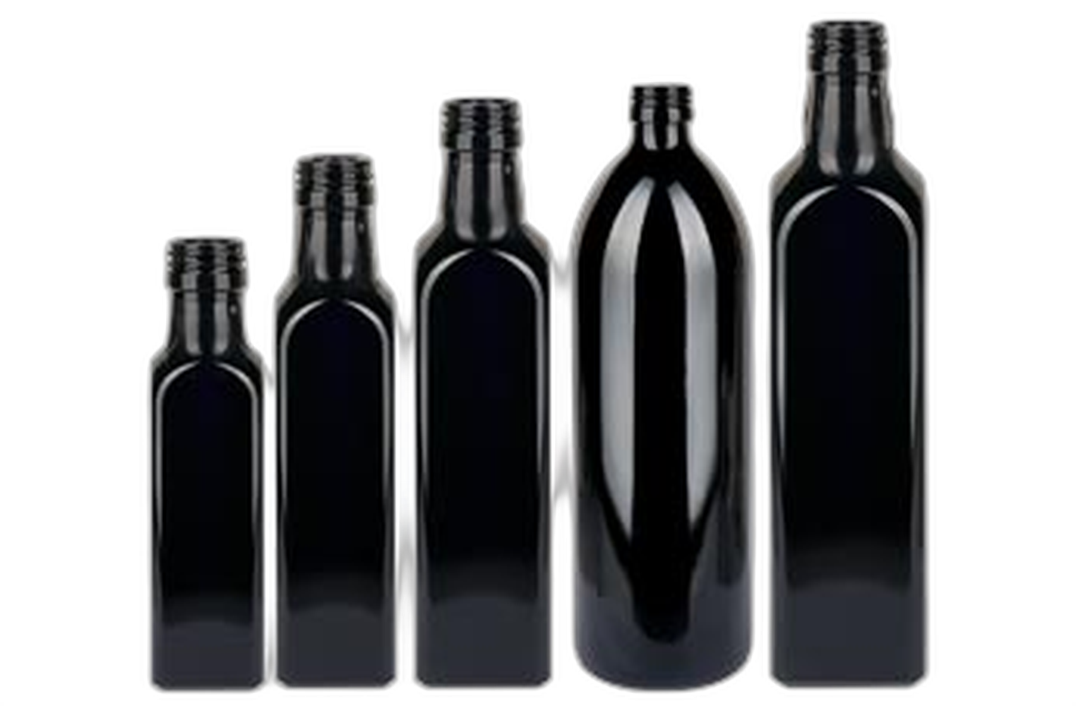 Violettglas Ölflaschen