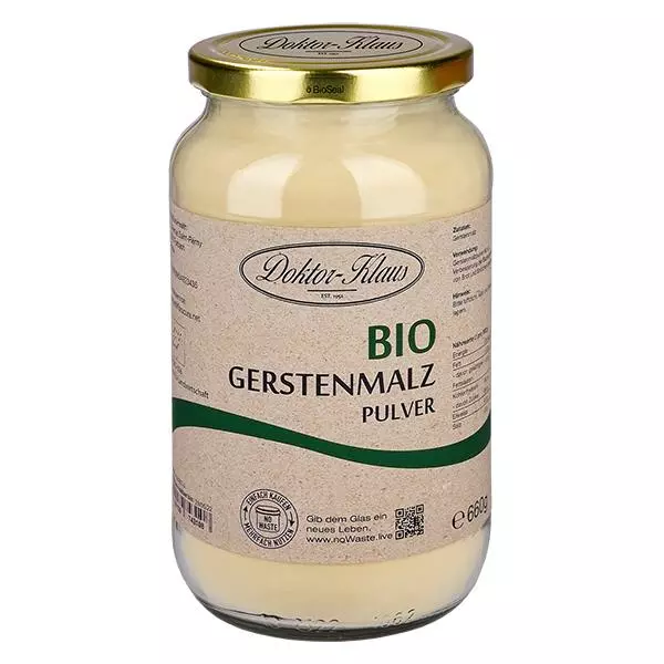 Gerstenmalzpulver Bio 660g Doktor-Klaus noWaste Gerstenmalzpulver Bio 660g Doktor-Klaus noWaste