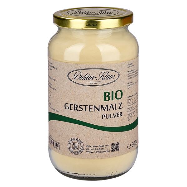 Gerstenmalzpulver Bio 660g Doktor-Klaus noWaste Gerstenmalzpulver Bio 660g Doktor-Klaus noWaste