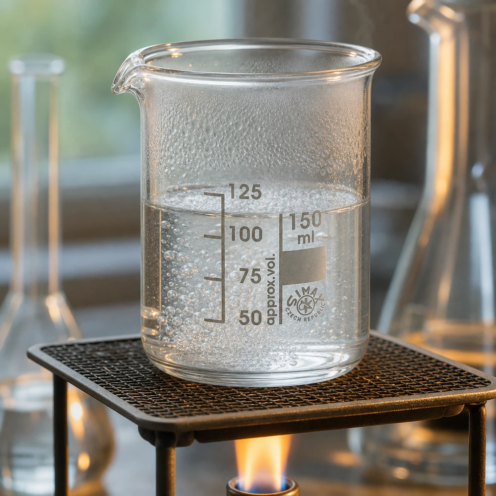 Temperaturbeständiges 150ml Becherglas niedrige Form aus Spezialglas für Heizplatten geeignet