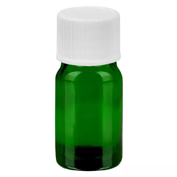 5ml Flasche 11mm Schraubverschluss weiß Standard GreenLine UT18/5