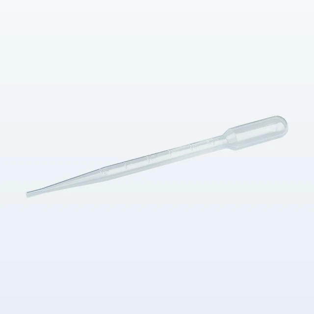 3.5ml Transferpipette (155x15mm) mit Graduierung – auf hellgrau-blauer Bildfläche