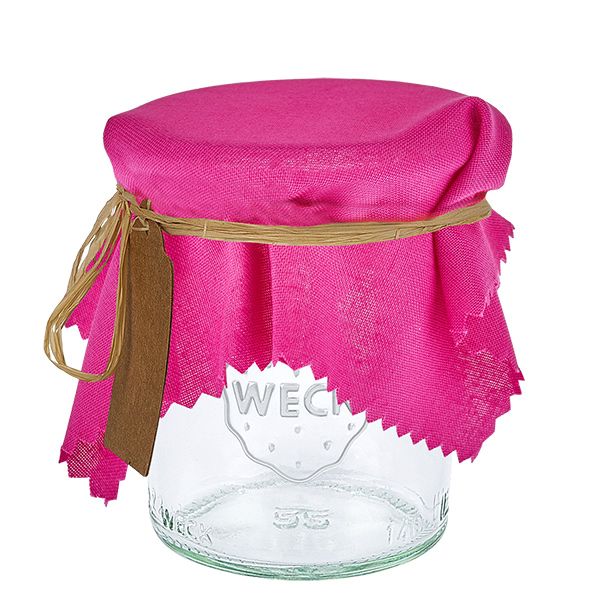 Stoff Schmuckdeckchen pink 15cm eckig