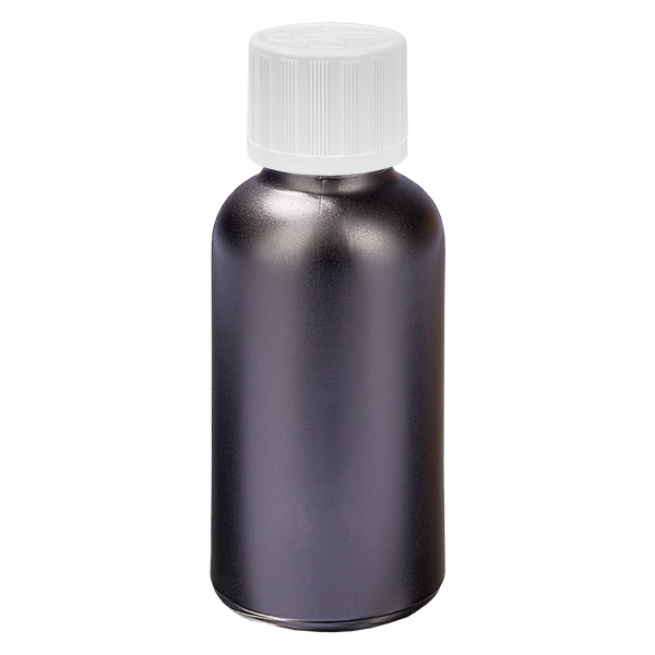 30ml Flasche 11mm Schraubverschluss weiß Standard Kindersicherung BlackLine UT18/30 30ml Flasche 11mm Schraubverschluss weiß Standard Kindersicherung BlackLine UT18/30