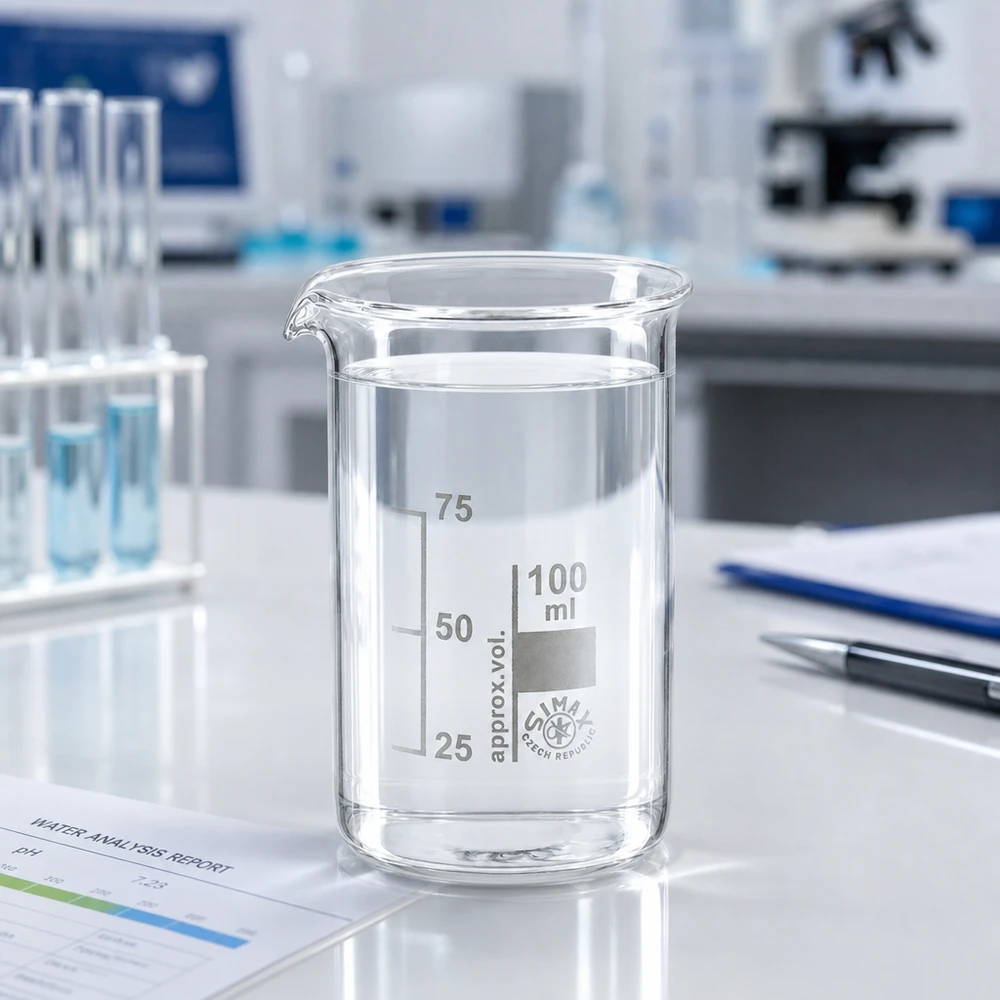 Becherglas 100ml Borosilikatglas, hohe Form Simax Laborglas 100ml hohe Form aus hitzebeständigem Borosilikatglas für chemische und biologische Analysen