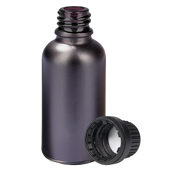 30ml Flasche 11mm Schraubverschluss schwarz Originalitätsverschluss BlackLine UT18/30 30ml Flasche 11mm Schraubverschluss schwarz Originalitätsverschluss BlackLine UT18/30