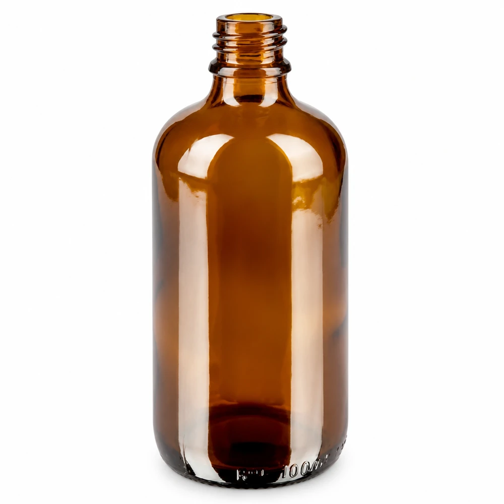 100ml Pipettenflasche schwarz Originalitätsverschluss BrownLine UT18/100 Medizinflasche 100ml Braunglas lichtgeschützt mit praktischem Dosiergewinde