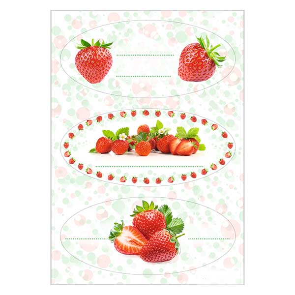 Küchenetiketten "Beeren" (12 Aufkleber) Küchenetiketten "Beeren" (12 Aufkleber)